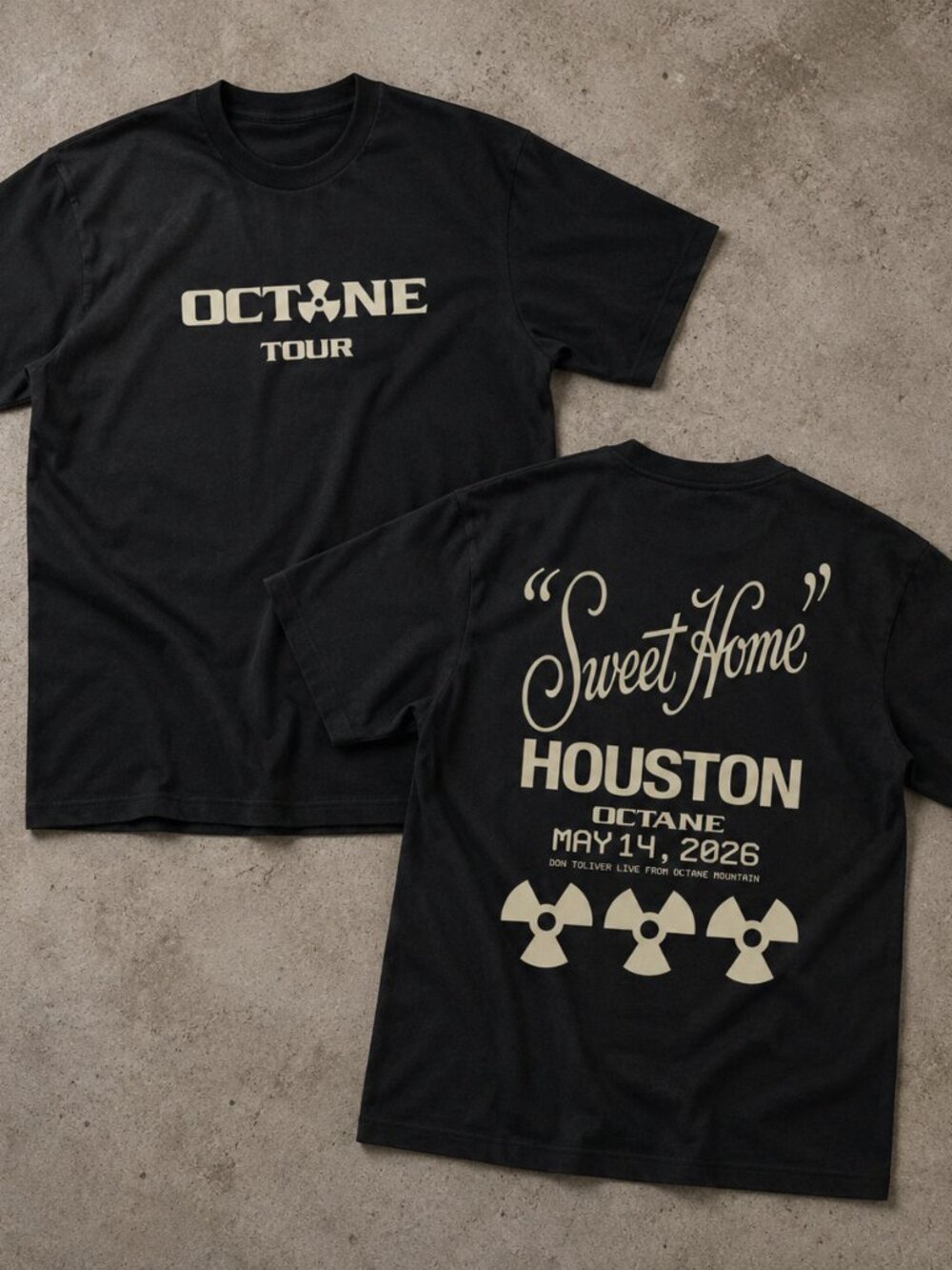 Don Toliver Octane Sweet Home Houston May 14 2026 Double Sided T-Shirt